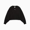 Puma WARDROBE ESS OVER-OVERSIZED TR Women's Sweatshirt Black 62974801 Size XL