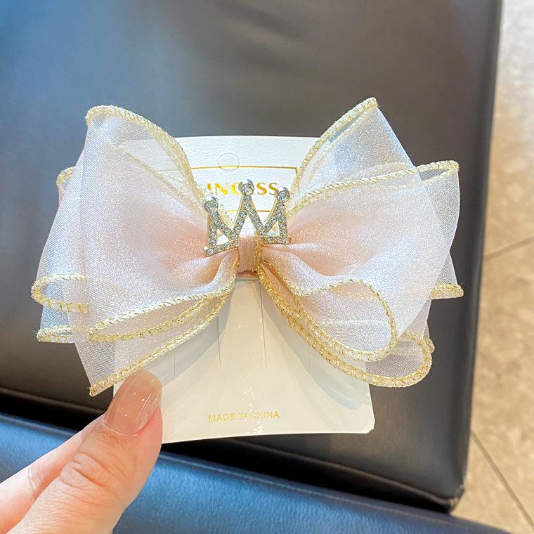 Large Bow Hair Clip for Girls - Princess Hair Accessory