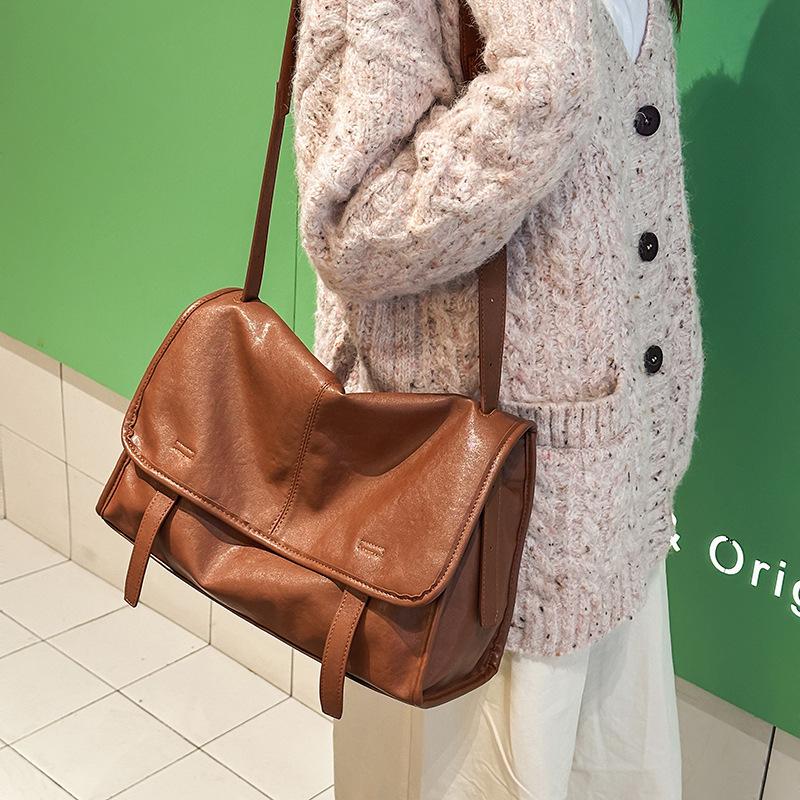 Tote Bag Autumn and Winter Relaxation Bag Commuting Large Capacity Mailman Bag Casual Fashion New Shoulder Bag for Women