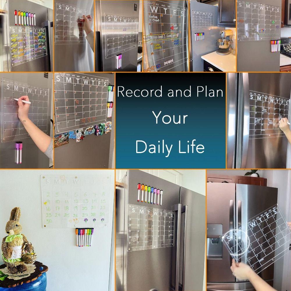 Acrylic Acrylic Dry Erase Board Magnetic Magnetic Acrylic Dry Erase  Kitchen Organization