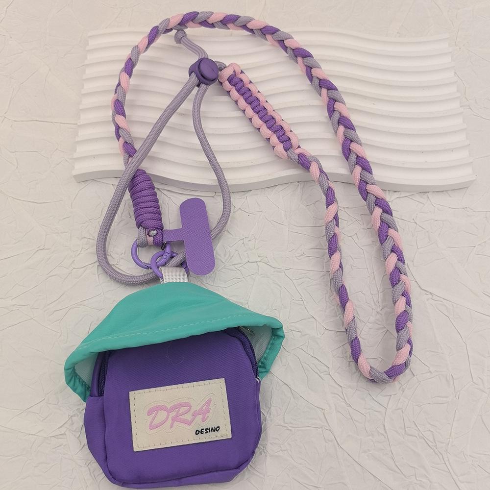 

Adjustable phone case lanyard, crossbody portable pendant storage bag, multi-functional anti-loss pendant фіолетовий