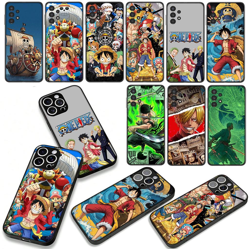 Roronoa Zoro One Pieces Luffy Sanji Case for Samsung Galaxy A55 A54 A25 A36 A17 A26 A35 A33 A34 A14 A37 S9 S20 S21 FE S10 Plus