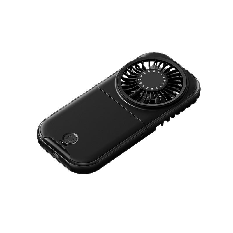 Dual-Use Portable Folding Neck Fan: Handheld, Desktop, Low Noise, Strong Wind, Outdoor-Friendly.