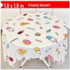 Shengbilai Einweg-Tischdecke, Creme Dessert, 1,8x1,8m