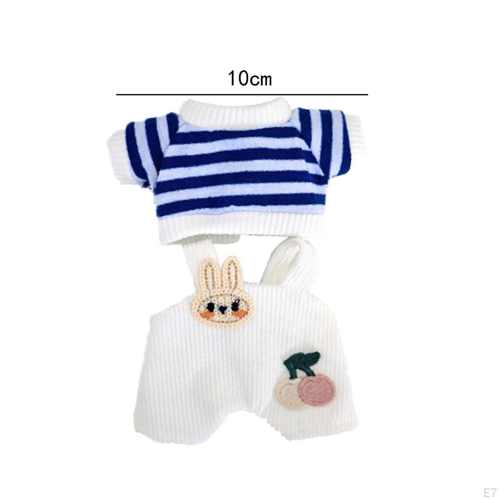 2 Pieces Mini 6 inch Doll Clothes Pants Outifits Christmas Birthday Gift Adorable Romper