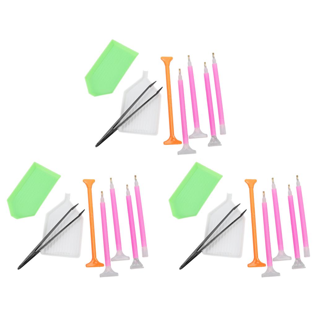 Diamond Painting Tool Diamond Rhinestone Painting Point Drill Pen with Tweezers for Beginner Set of