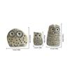 Three-Piece Owl Set, Lucky Owl Guardian, Animal Statue Gift, Interesting Owl Decoration, Bird Art Statue Home Decoration