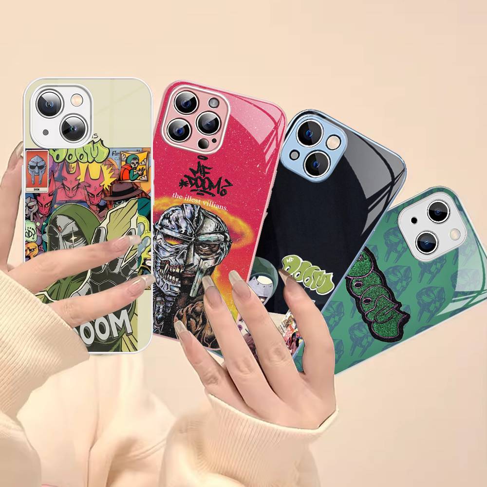 M-MF D-DoomS Band For IPhone 14 13 12 Mini 11 Pro XS Max X XR 14 Plus Tempered Glass Cover