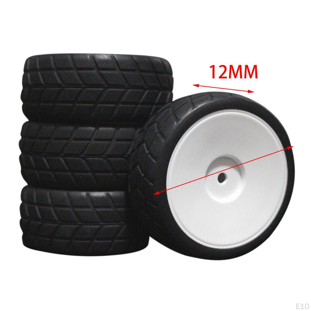 4Pcs 65mm Wheel Tires Spare Replace Part for HPI DIY