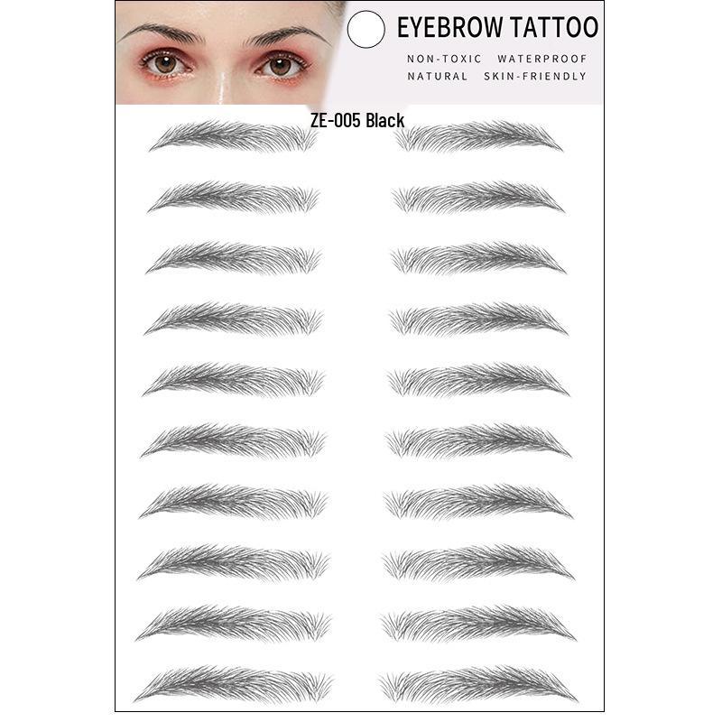 Zhengxiang 2025 Waterproof 6D Eyebrow Stickers - Realistic, Easy Makeup for a European, American, and Korean Style.