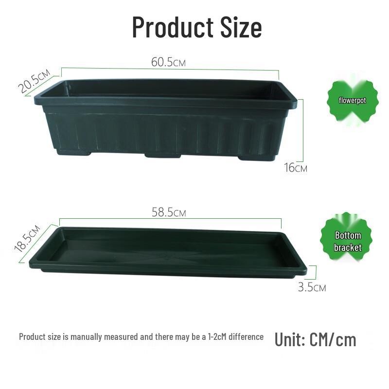 KEYSHEEL Rectangular Balcony Vegetable Planter