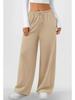 Summer Women's Jogging Pants - Elastic Waist, Solid Color, Plus Size, US Sizes, Drawstring Sweatpants