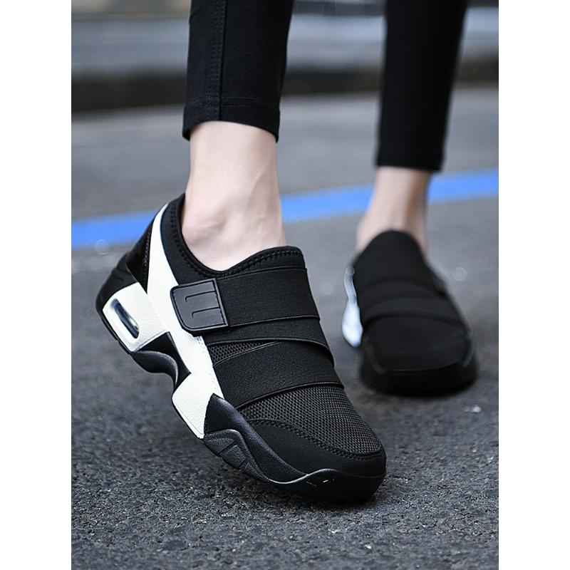 Women's Breathable Mesh Slip On Sneakers Air Cushion Non Slip Casual Sports Shoes