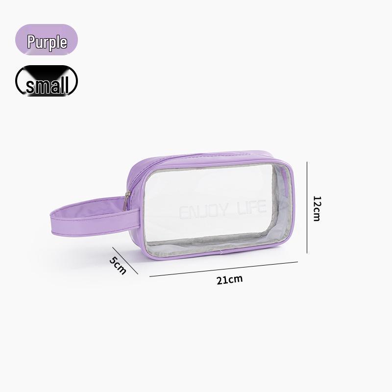 Waterproof Wet/Dry Beach & Fitness Toiletry Bag - Large Capacity Handheld Storage for Makeup & Swimming Gear