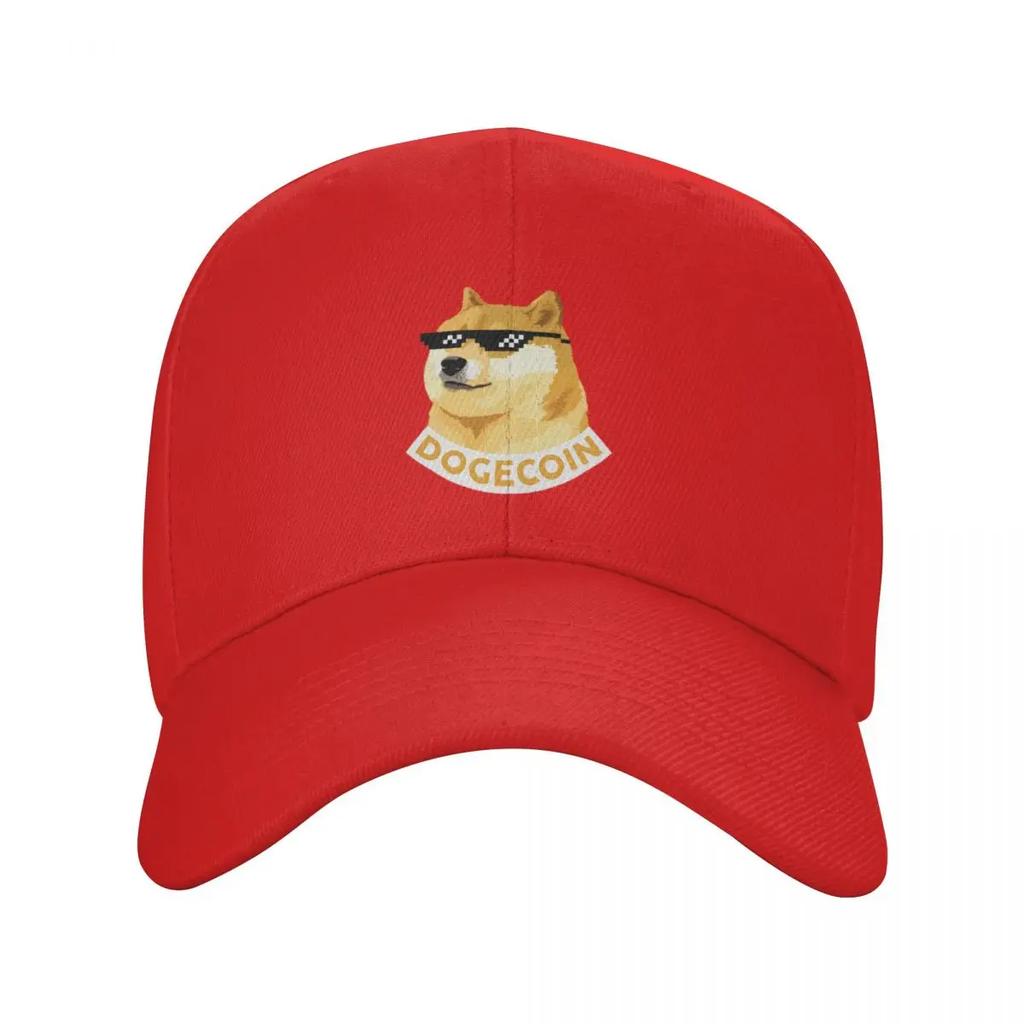 DOGECOIN Baseballkappe individuelle Kappen Strandtasche Designerhut Junge Damen
