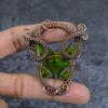 Peridot Handmade Copper Wire Wrap Jewelry Pendant 2.76" O3B73