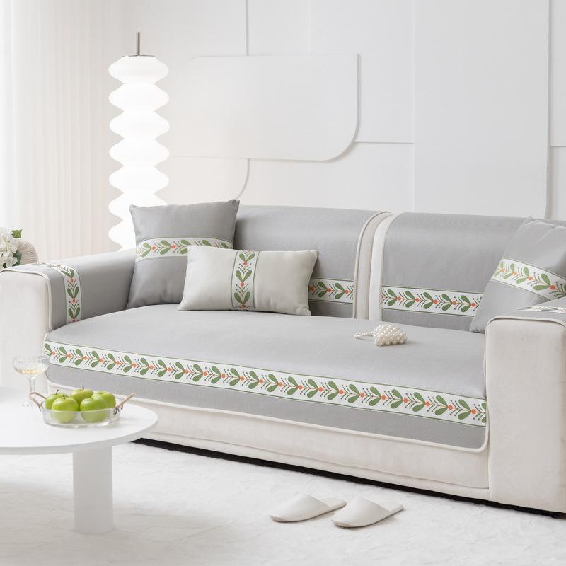 

Sofa Cushion Summer Ice Silk Mat New Summer Seat Cushion Non-Slip Leather Sofa Seat Cushion Universal Cool Cushion 70*70cm