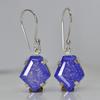 Natural Purple Tanzanite 52 Ct CERTIFIED 925 Sterling Silver Gems Fancy Earring MY.ER-44-NS