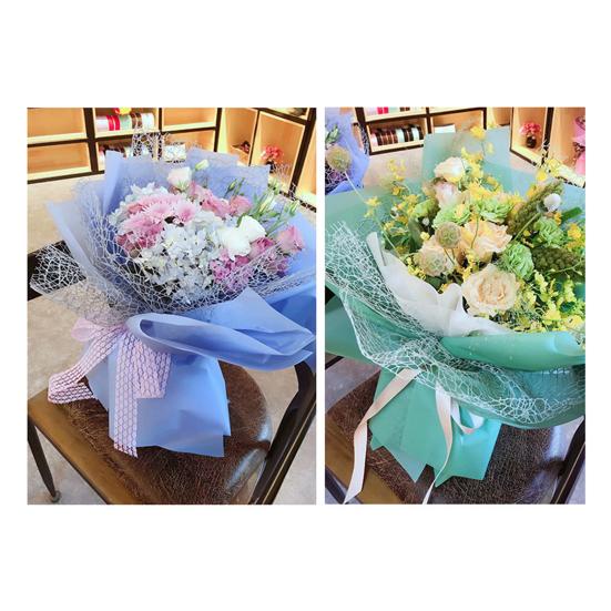 Flower Wrapping Paper Jacquard Hollow Net Wrapper For Bouquet Packaging Flower Packaging