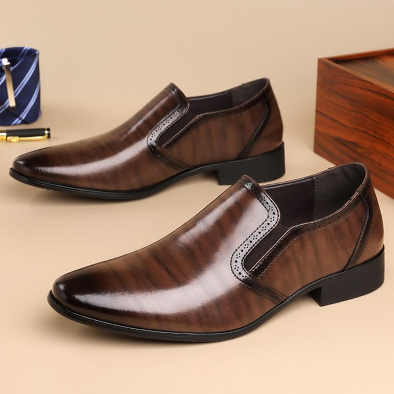 Fashion Brand Designer Slip on Loafer New Pointed Toe Business Casual Shoes for Men Formal Wedding Dress Homecoming Footwear
