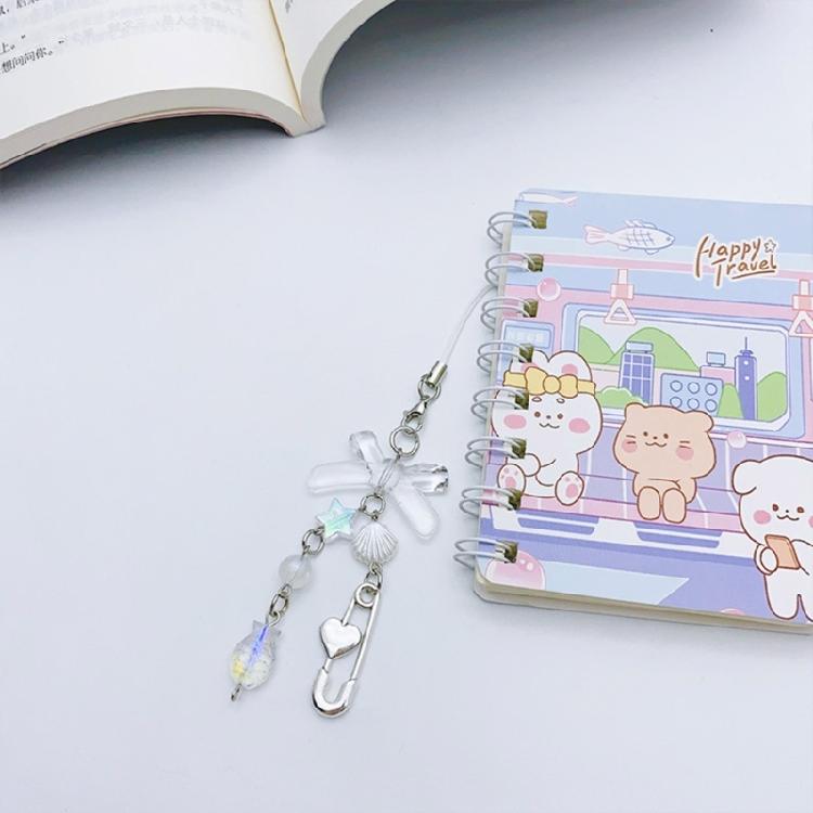 Fünfzackige Sternanhänger Anhängeetiketten Acryl Schleife Lanyard Schlüsselanhänger Schmuck