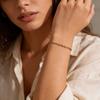 Stainless Steel S-Curb Link Bracelet 18K Gold Plated Adjustable Minimal Hand Chain Wrist Non Tarnish Jewelry for Women