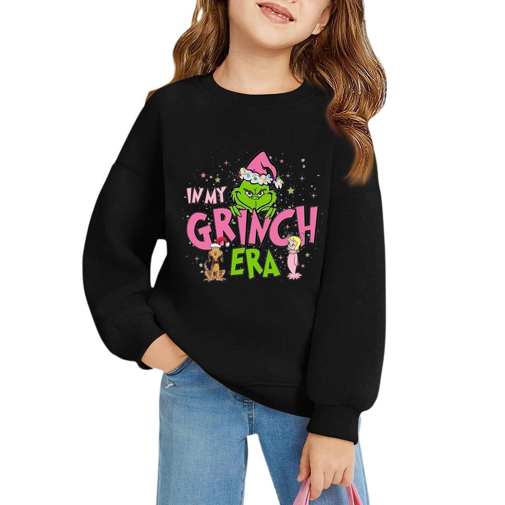 Weihnachtstag Mädchen Rundhals-Pullover für Kinder Bedruckte Baby-Tops