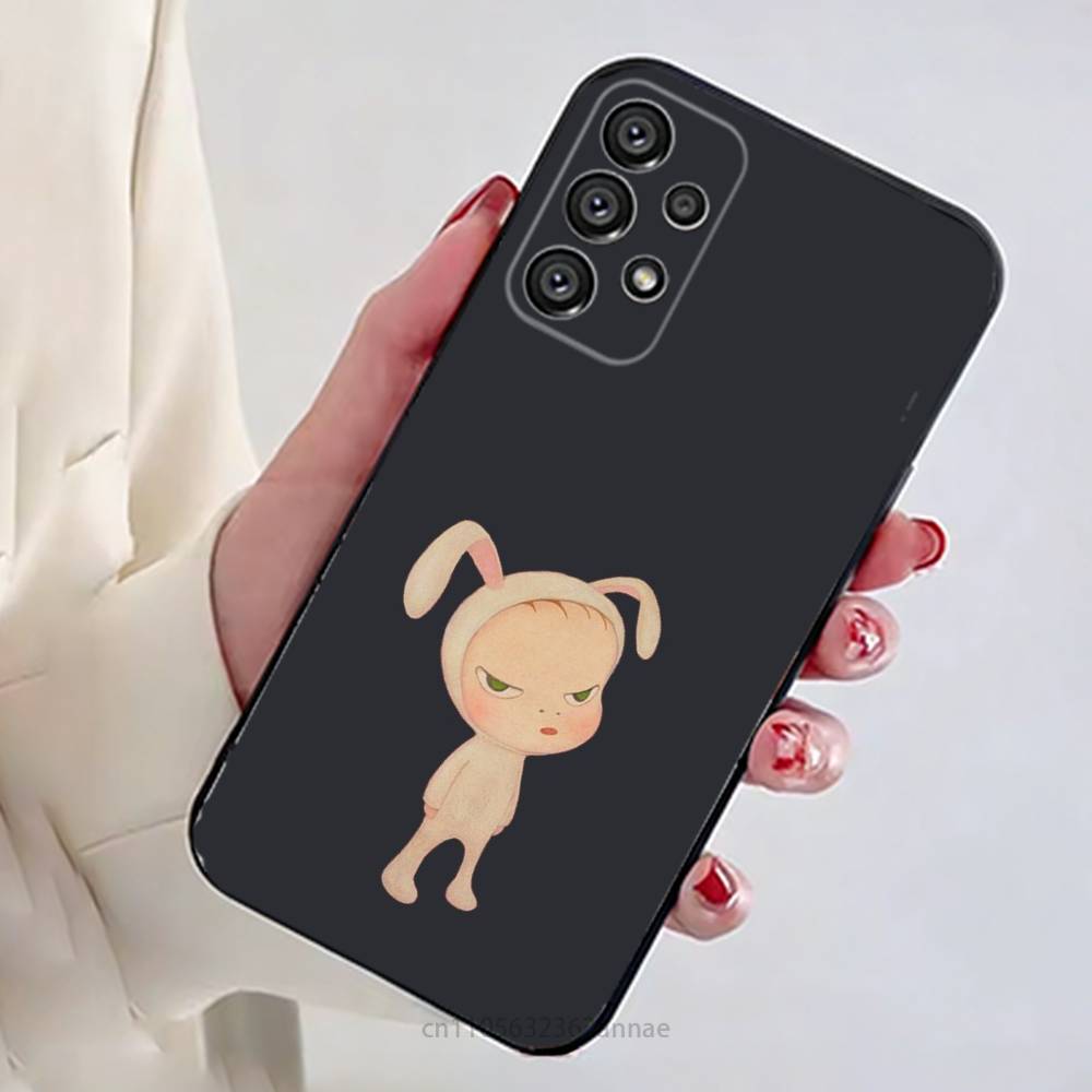Y-Yoshitomos Art N-Nara Phone Case for Samsung Galaxy A73,23,53,33,14,24,13,72,22,52,32,54,A34 Soft Cover