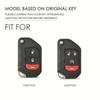For Jeep Zinc Alloy Leather Car Flip Remote Key Case Cover For Jeep Gladiator Wrangler JT Sahara JLU JL Rubicon 2018 2019 Acc