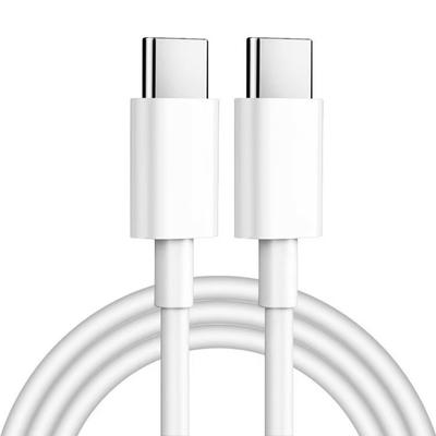 Cable de Datos USB Tipo C a Tipo C de 60W 6A para Iphone 15 16 Samsung Xiaomi Cargador de Datos Tipo C de Carga Rápida