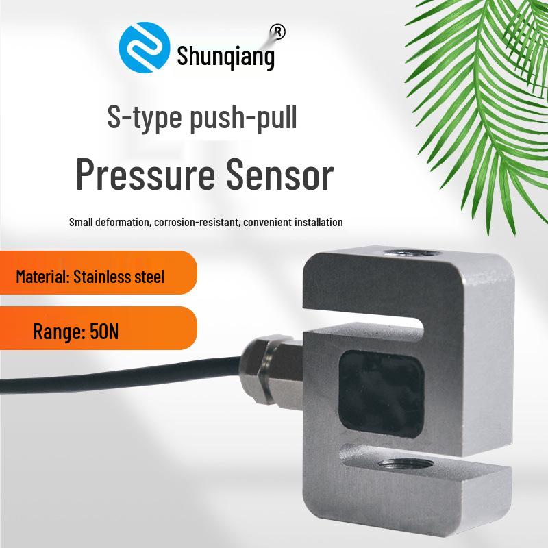 Shunqiang SQ-5425 10KG S-type Stainless Steel Force Sensor for Robotic and Automotive Press-fitting, 5N