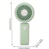 Foldable Portable Electric Fan Quiet Operation 3 Speeds Neck Hanging Small Fan with Hanging Rope Low Noise for 3.7V500MAh