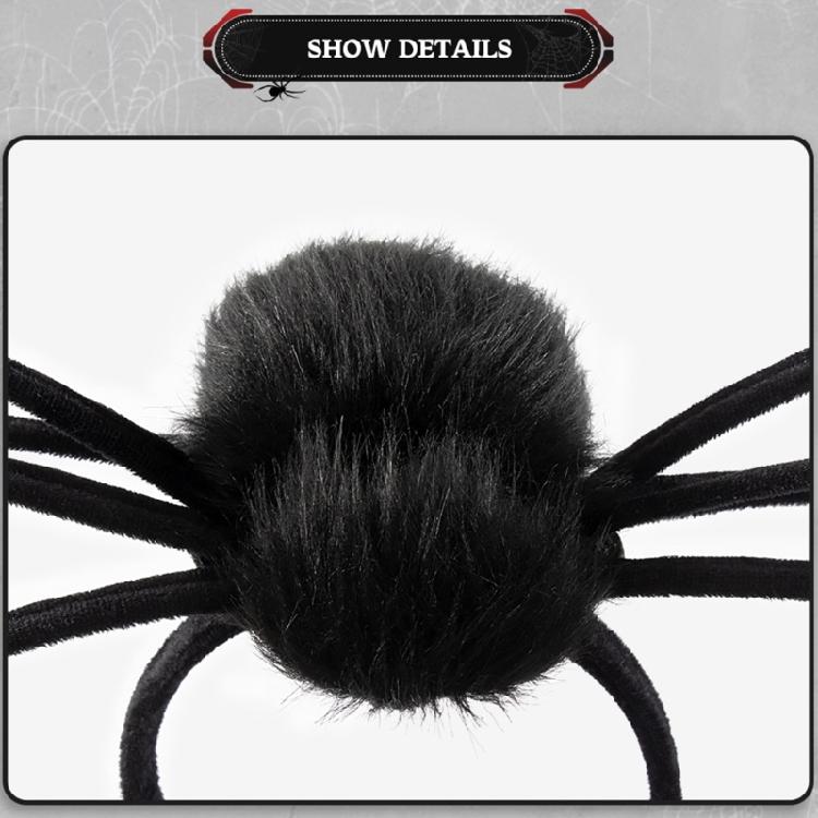 Punk Halloween Spiders Headband for Adult Kids Theme Party Witch Hairhoop Large Arachnid Hairband Party Props Headwear
