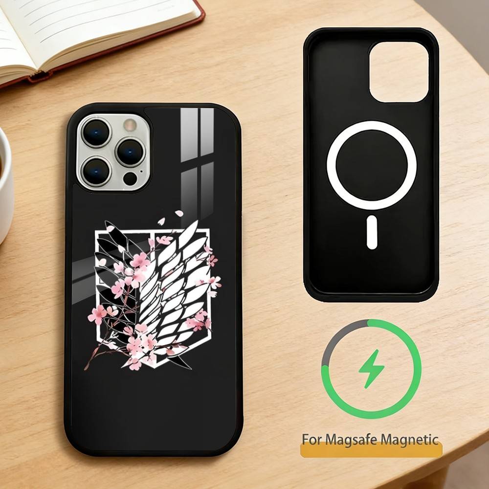 

Чехол для телефона Атака Титанов Для iPhone 17,16,15,14,13,Pro,Max,Plus,Магнитный Для Magsafe Беспроводной Зарядки iPhone17Promax