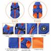 Puppy Outfit Adjustable Dogs Down Clothes Warm Windproof Winter Dog Clothes with Harness Thicken Dog Coat for Dogs Cats