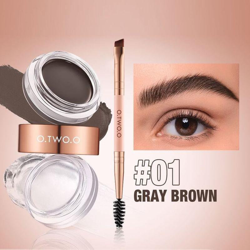O.TWO.O - 2-in-1 Fluffy Shaping wenkbrauwcrème - 3 Kleuren