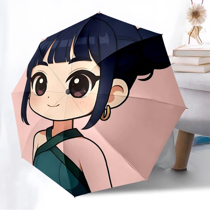1pc KPop Demon Hunters Automatic Folding Umbrella, Portable Collapsible Design, Casual Outdoor Accessory L1127138