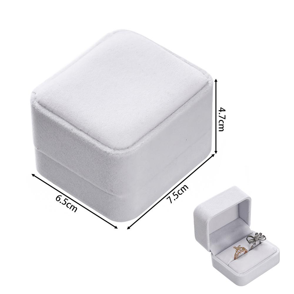 Rounded Flannel Jewelry Box for Rings, Earrings, Pendants, Bracelets, Bangles, and DIY Packaging.