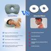 Ergonomic Curved Side Sleeping Pillow Cotton Filling Pillow with Ear Hole  for Ear Pain Relief