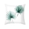 Summer Small Fresh Green Plant Print Pillowcase Peach Skin Green Leaf Home Sofa Pillowcase Bedroom Cushion