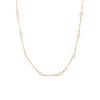 Elegant Baroque Freshwater Pearl Beaded Necklaces Romantic 18K Gold Plated Stainless Steel Chain Necklace for Women Wedding