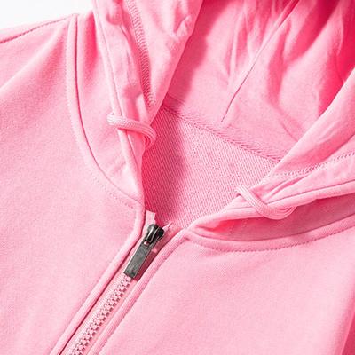 New 350g Terry Zip-Up Cardigan with Custom Logo Embroidery - Versatile for Casual Sports, Team Uniforms, and Workwear.