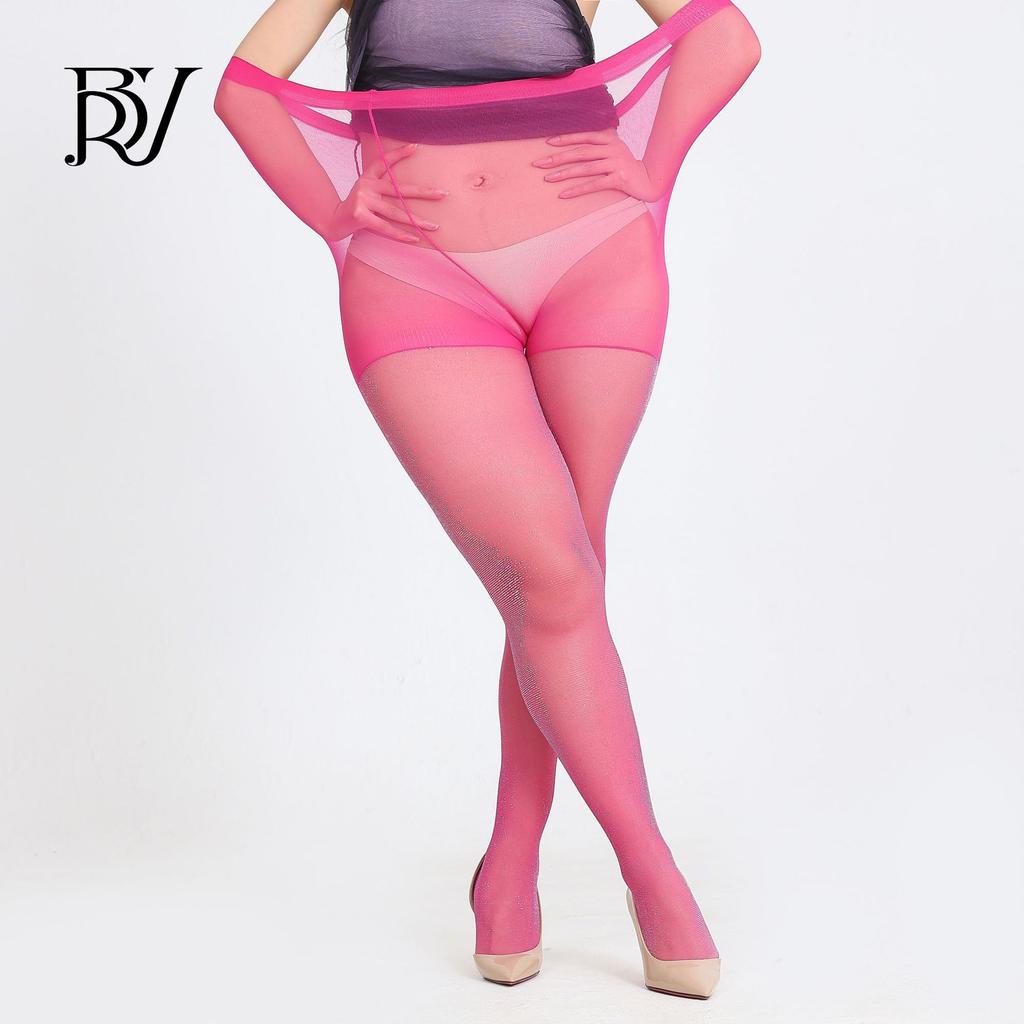 Extra Large Size 150Kg Can Wear Silver Stockings Pearlescent Shiny Pantyhose Female Sexy Black Stockings Spice Girls Bottoming Stockings