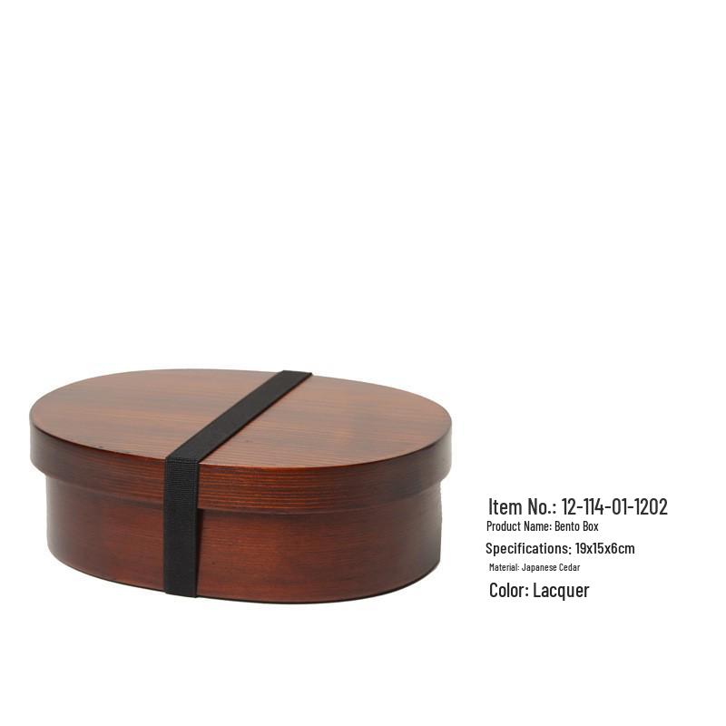 YFJY Japanese-Style Multi-Layer Wooden Bento Box for Students and Outdoor Picnics