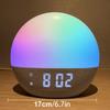 Wake Up Light Alarm Clock Sunrise/Sunset Simulation FM Radio Color Night Light  White Noise Machine Bedside Clock for Home Decor