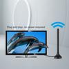 Digital DVB-T Indoor HDTV Car Antenna UHf VHF Dual Band Magnetic Base 10DB