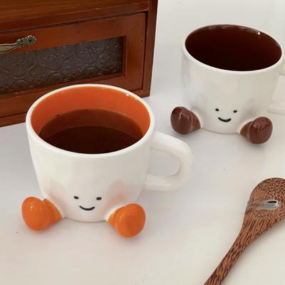 Niedliche Füße Tasse Ins Kreative Keramik Hochwertige Kaffeetasse Trinkbecher Milchbecher Geschenkbox