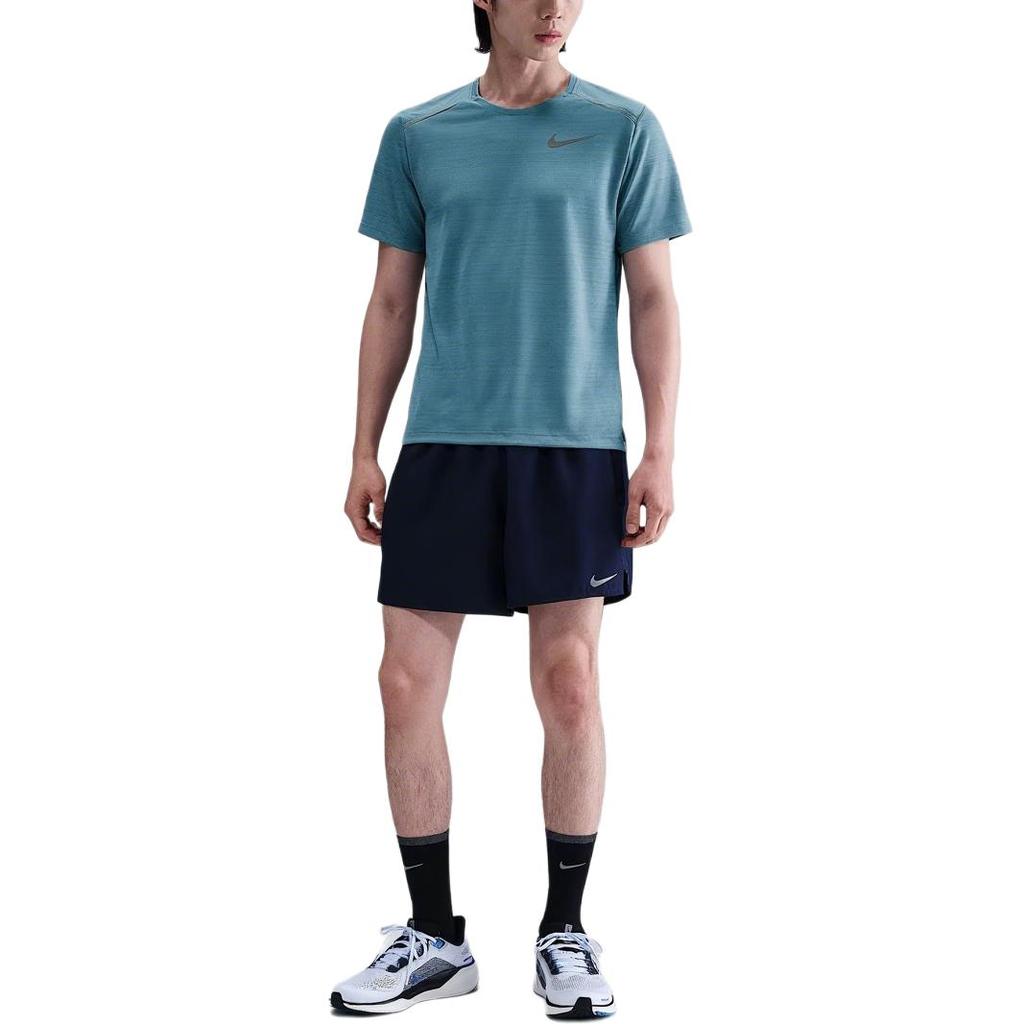 Nike DRI FIT MILER T-Shirt Herren Denim Blau Türkis AJ7566-464