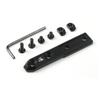 Tactical MLOK Metal Flashlight Mount Base Inline Bracket Fit SF M300 M600 PLHV2 Airsoft Scout Light Accessories2