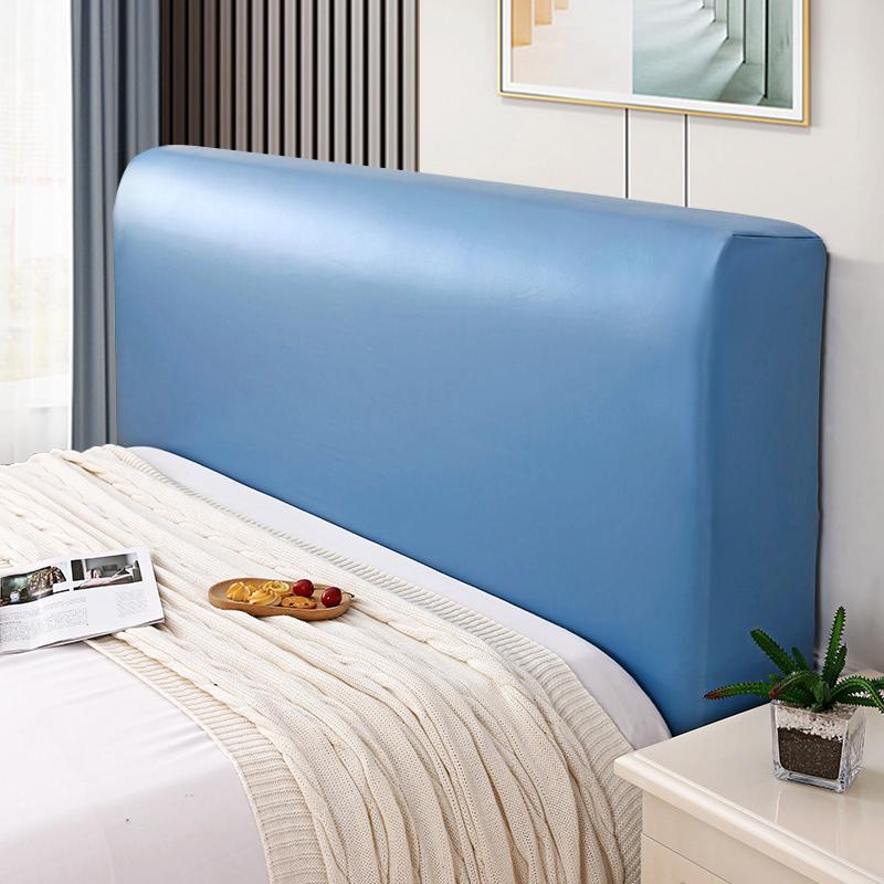 New Wash-free Bed Head Dust Cover Elastic Leather Bedhead Cover All-inclusive Waterproof Pet Scratch Prevention Headboard Decor